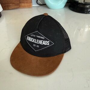 Knuckleheads Black and Brown Trucker Hat